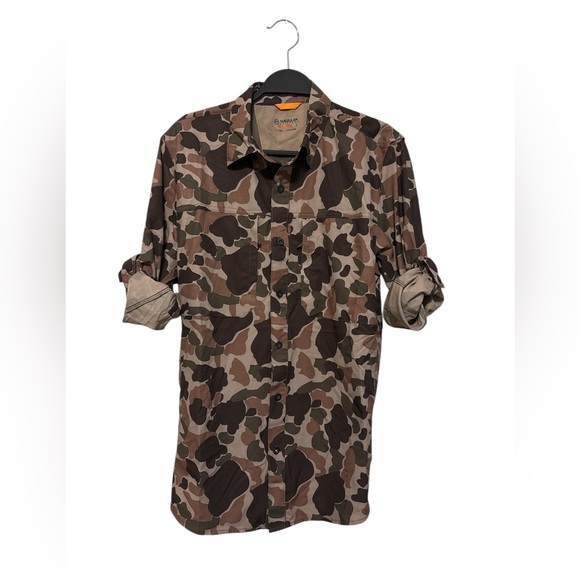 Magellan Outdoors Other - Magellan Outdoors Camouflage‎ Duck Camo Button Up Men’s Size: Small NWOT